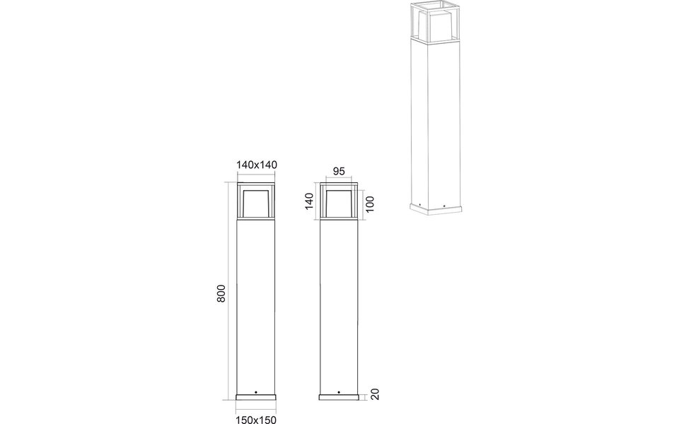HLW LED Waterproof 5W LED Floor Lamp - White LED Outdoor Wall Lamp for Garden HLW LED Waterproof 5W LED Floor Lamp - White LED Outdoor Wall Lamp for Garden