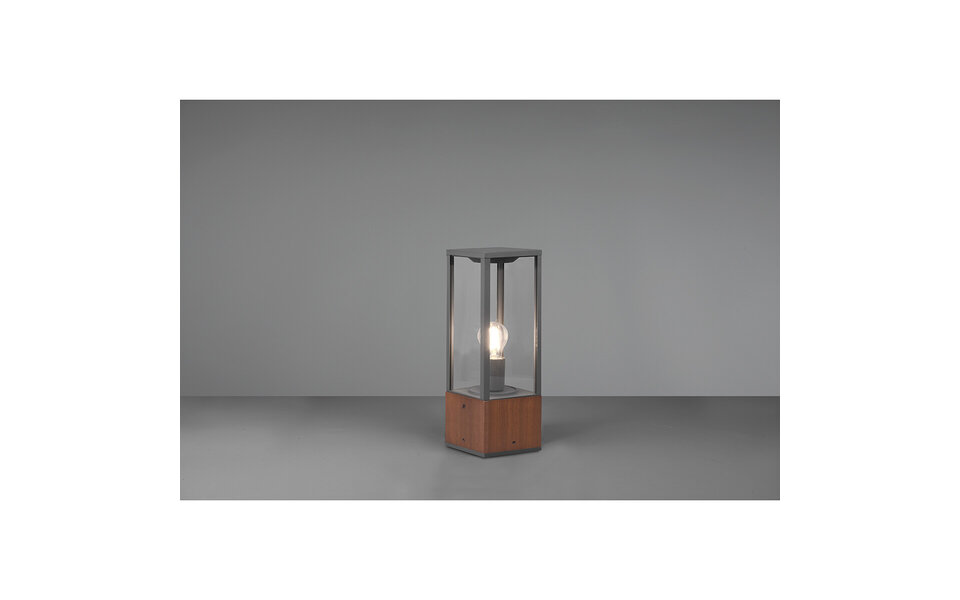 HLW LED LED Floor Lamp Wood Color - Adjustable Beam Angle LED Outdoor Wall Lamp Garden Wall Lamp