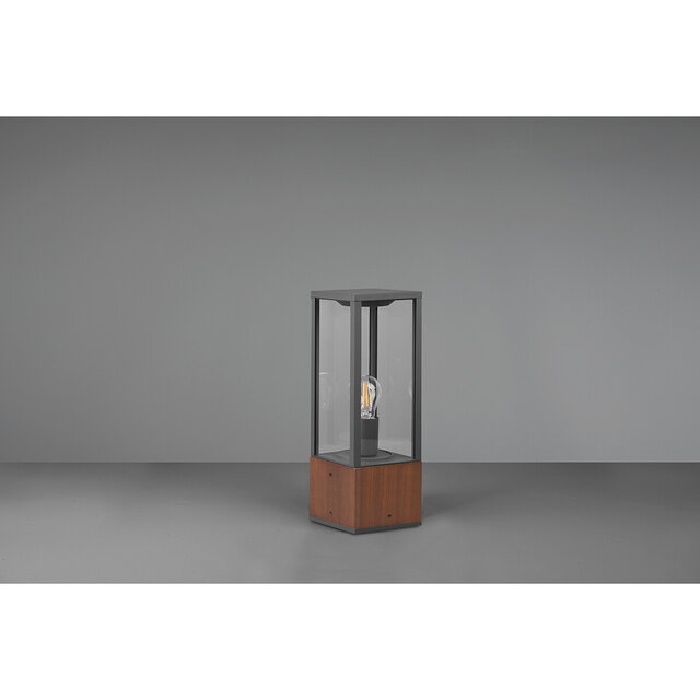 HLW LED LED Floor Lamp Wood Color - Adjustable Beam Angle LED Outdoor Wall Lamp Garden Wall Lamp