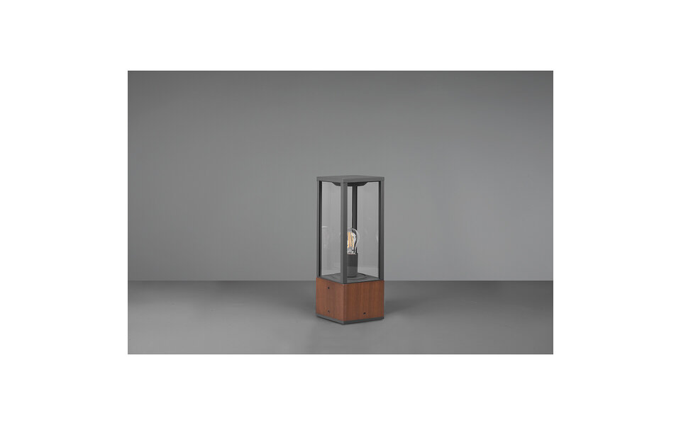 HLW LED LED Floor Lamp Wood Color - Adjustable Beam Angle LED Outdoor Wall Lamp Garden Wall Lamp