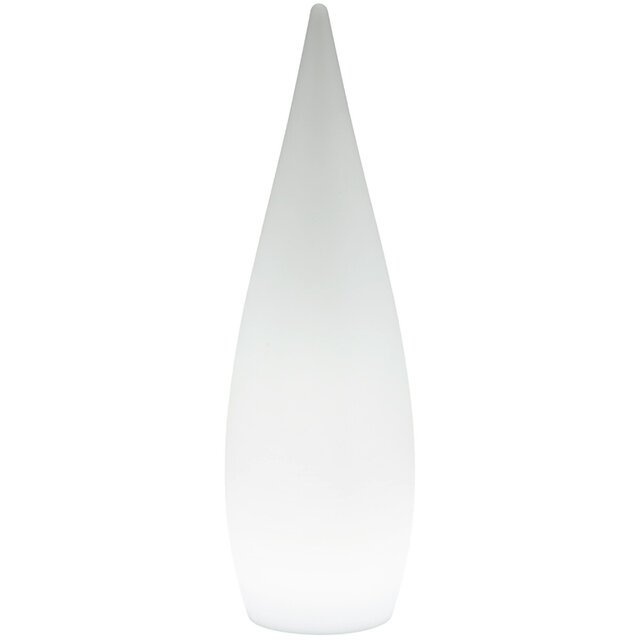 LED Tuinverlichting - Vloerlamp - Trion Palina - 3W - Warm Wit 3000K - RGBW - Dimbaar - Ovaal - Mat Wit - Kunststof Buitenverlichting