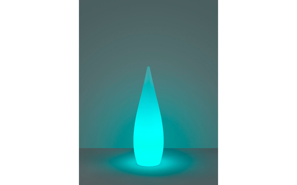 HLW LED LED Tuinverlichting - Vloerlamp - Trion Palina - 3W - Warm Wit 3000K - RGBW - Dimbaar - Ovaal - Mat Wit - Kunststof