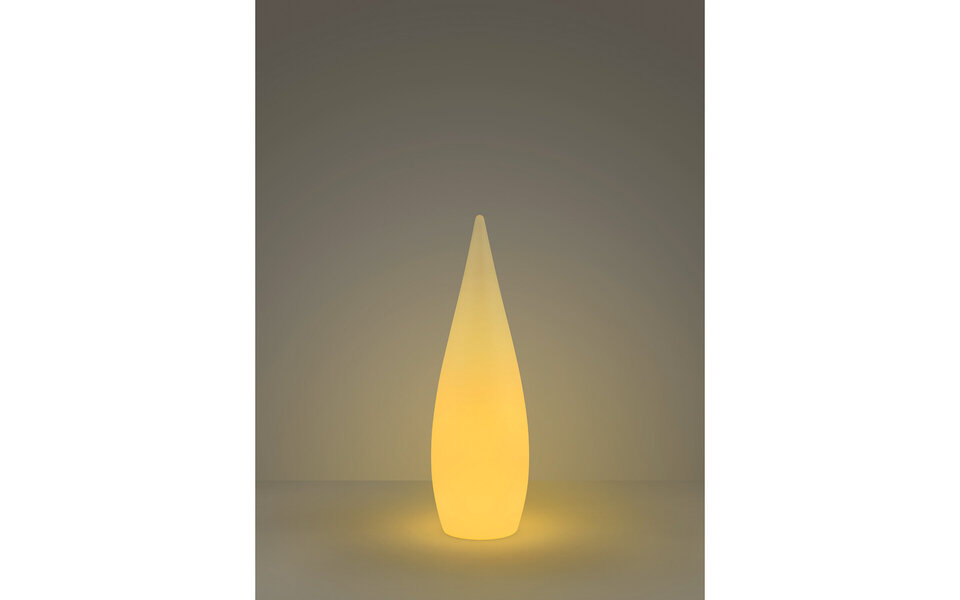 HLW LED LED Tuinverlichting - Vloerlamp - Trion Palina - 3W - Warm Wit 3000K - RGBW - Dimbaar - Ovaal - Mat Wit - Kunststof