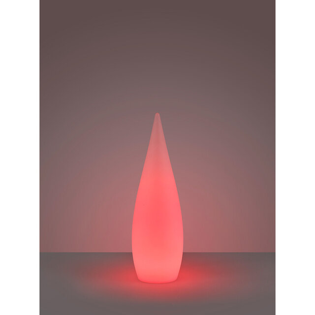 HLW LED LED Tuinverlichting - Vloerlamp - Trion Palina - 3W - Warm Wit 3000K - RGBW - Dimbaar - Ovaal - Mat Wit - Kunststof