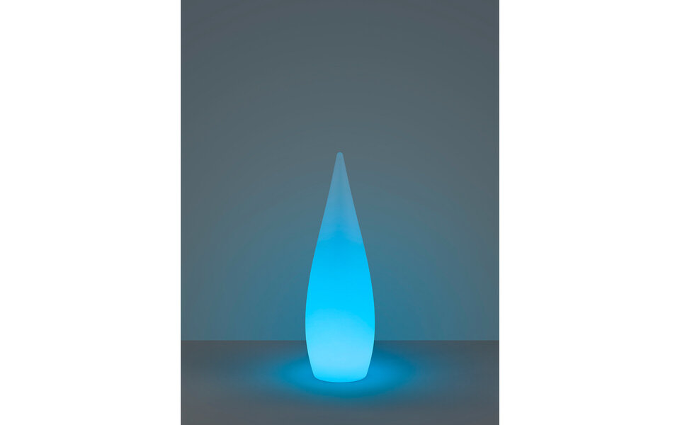 HLW LED LED Tuinverlichting - Vloerlamp - Trion Palina - 3W - Warm Wit 3000K - RGBW - Dimbaar - Ovaal - Mat Wit - Kunststof