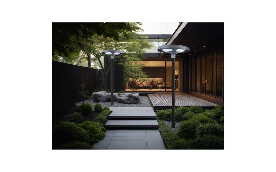 HLW LED LED Garden Wall Lamp Rinzu Drion - Dimmable, Waterproof IP65, 60W Neutral White