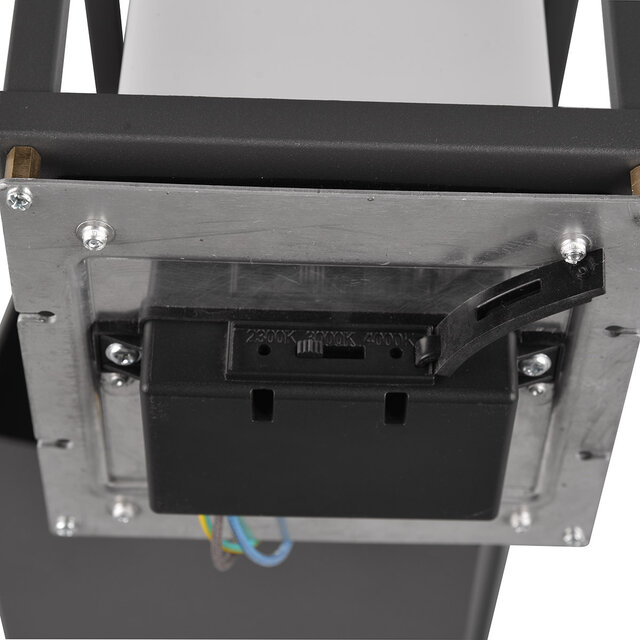 HLW LED LED Tuinverlichting - Staand Buitenlamp - Trion Hamwit - 14.5W - Aanpasbare Kleur - Waterdicht IP54 - Antraciet - Aluminium - 40 cm