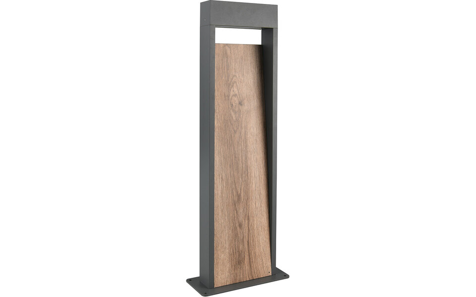 HLW LED LED Tuinverlichting - Staand Buitenlamp - Trion Selman - 11W - Warm Wit 3000K - Spatwaterdicht IP44 - Bruin - Aluminium