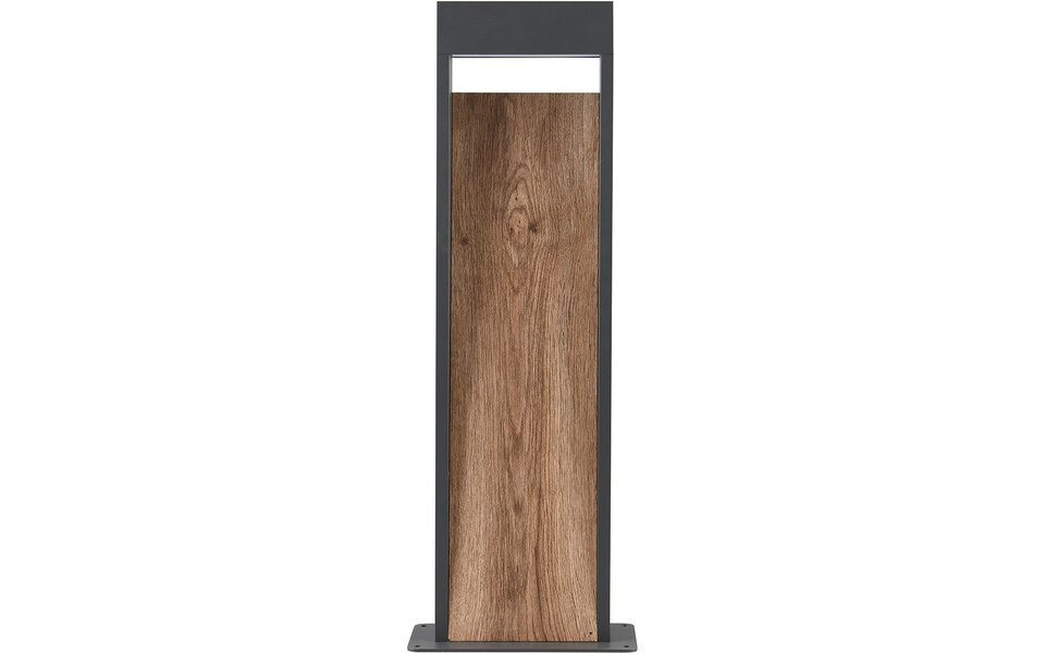 HLW LED LED Tuinverlichting - Staand Buitenlamp - Trion Selman - 11W - Warm Wit 3000K - Spatwaterdicht IP44 - Bruin - Aluminium