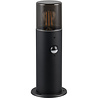 LED Tuinverlichting - Staande Buitenlamp - Trion Sicho - E27 Fitting - Bewegingssensor - Rond - Mat Zwart - Aluminium Buitenverlichting