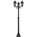 Trion Zena LED Floor Lamp - Matte Black Standing Outdoor Lamp with 3 Light Points