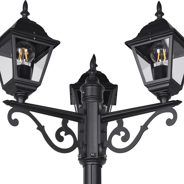 HLW LED Trion Zena LED Vloerlamp - Mat Zwarte Staande Buitenlamp met 3 Lichtpunten HLW LED Trion Zena LED Vloerlamp - Mat Zwarte Staande Buitenlamp met 3 Lichtpunten