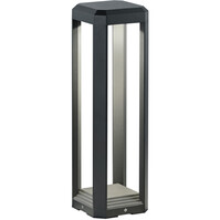 LED Tuinverlichting - Staand - Buitenlamp - Trion Logani - 11W - Warm Wit 3000K - Waterdicht IP65 - Mat Antraciet - Aluminium - OSRAM LEDs
