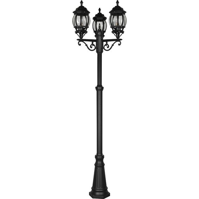 LED Tuinverlichting - Staand - Buitenlamp - Trion Velo - E27 Fitting - 3 Lichtpunten - Mat Zwarte - Aluminium | Buitenverlichting LED Tuinverlichting - Staand - Buitenlamp - Trion Velo - E27 Fitting - 3 Lichtpunten - Mat Zwarte - Aluminium | Buitenverlichting