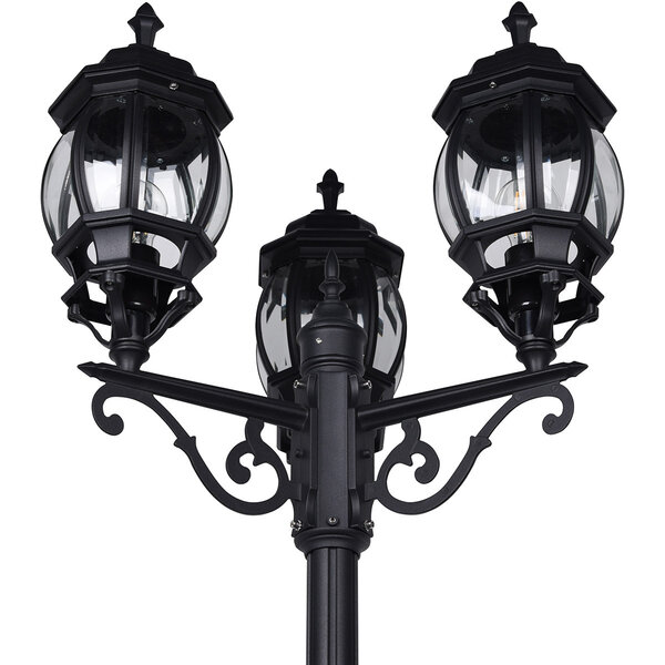 HLW LED Mat Zwarte LED Vloerlamp met 3 Lichtpunten - Duurzame LED Buiten Wandlamp HLW LED Mat Zwarte LED Vloerlamp met 3 Lichtpunten - Duurzame LED Buiten Wandlamp