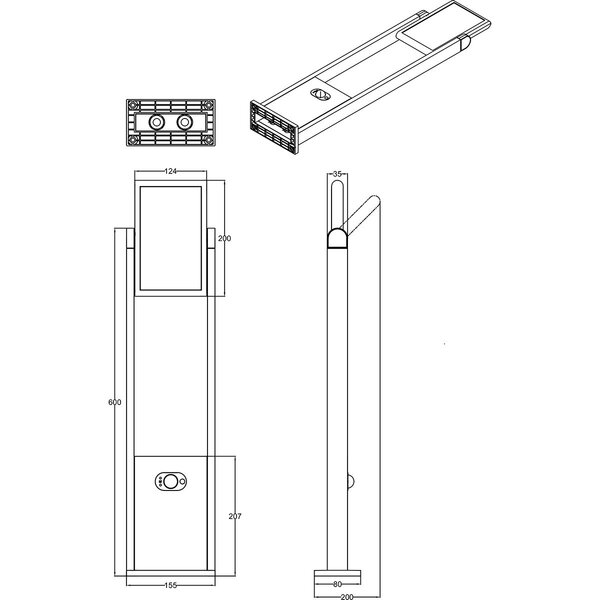 HLW LED LED Buiten Wandlamp & Vloerlamp met Sensor, 5W LED, Verstelbare Beam Angle HLW LED LED Buiten Wandlamp & Vloerlamp met Sensor, 5W LED, Verstelbare Beam Angle