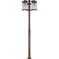 LED Floor Lamp and LED Outdoor Wall Lamp - Rust-colored Garden Wall Lamp, 3-light, IP44
