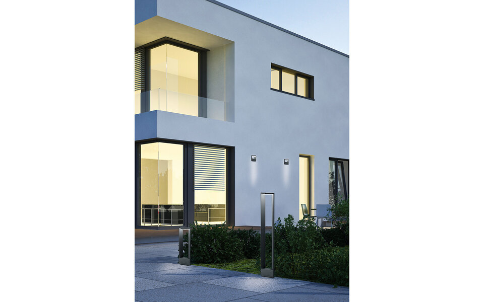 HLW LED Waterproof LED Floor Lamp and Outdoor Wall Lamp 9W - Warm White 2700K–3000K