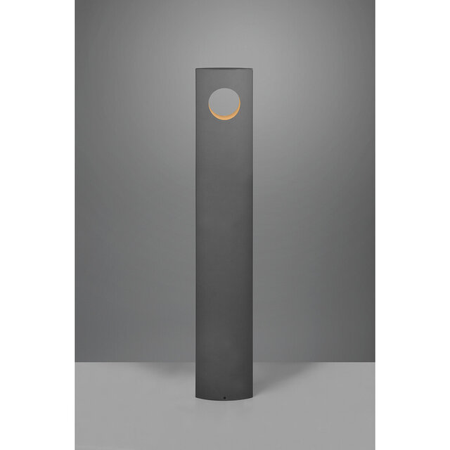 HLW LED LED Tuinverlichting - Staande Buitenlamp - Trion Katio XL - 5W - Warm Wit 3000K - Rond - Mat Antraciet - Aluminium | HLW LED LED Tuinverlichting - Staande Buitenlamp - Trion Katio XL - 5W - Warm Wit 3000K - Rond - Mat Antraciet - Aluminium |