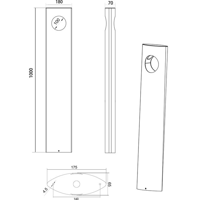 HLW LED LED Tuinverlichting - Staande Buitenlamp - Trion Katio XL - 5W - Warm Wit 3000K - Rond - Mat Antraciet - Aluminium | HLW LED LED Tuinverlichting - Staande Buitenlamp - Trion Katio XL - 5W - Warm Wit 3000K - Rond - Mat Antraciet - Aluminium |