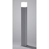 staande mat titaan aluminium buitenlamp met warm wit 3000K licht en 3.5W vermogen