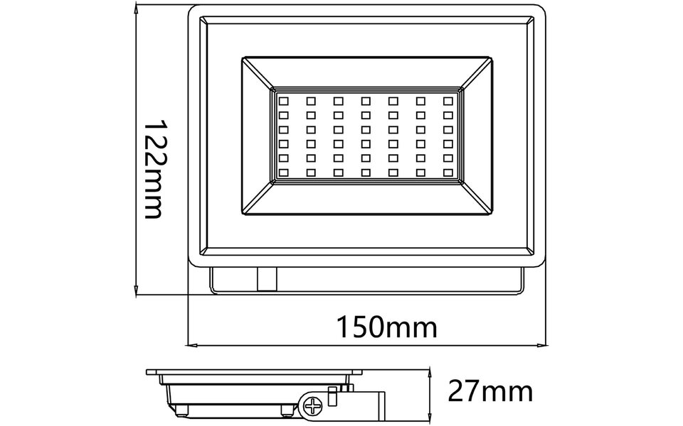 HLW LED Waterdichte LED Vloerlamp Velvalux Glowlit - IP65, Koud Wit 6000K Daglicht Wit