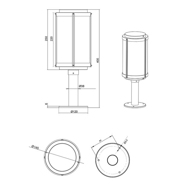 HLW LED LED Tuin Wandlamp & Vloerlamp - Waterdicht IP44, Mat Antraciet, E27 Fitting HLW LED LED Tuin Wandlamp & Vloerlamp - Waterdicht IP44, Mat Antraciet, E27 Fitting