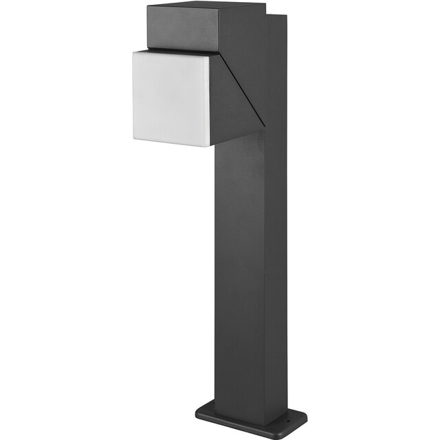 HLW LED LED Tuinverlichting - Staande Buitenlamp - Trion Avirma - 7W - Warm Wit 3000K - Rechthoek - Mat Antraciet - Aluminium - 50cm