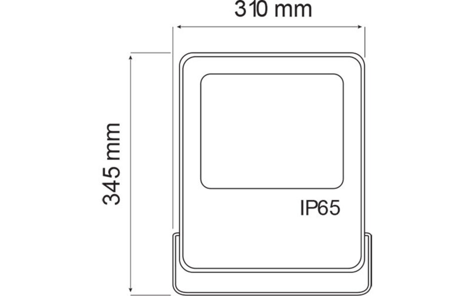 HLW LED LED Construction Lamp 150W - Waterproof White LED Lamp with Cool White 6000K and IP65