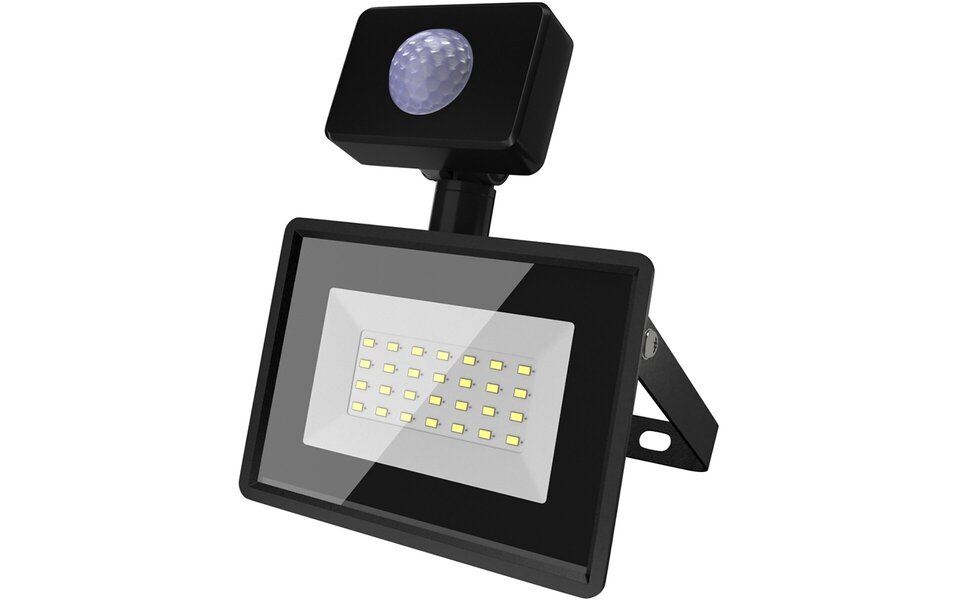 Velvalux LED Construction Lamp & Wall Lamp with Sensor - Waterproof IP65, Cool White 6500K, Flicker-free