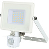 LED Bouwlamp 30W met Sensor - Warm Wit 3000K - Mat Wit LED Bouwlamp 30W met Sensor - Warm Wit 3000K - Mat Wit