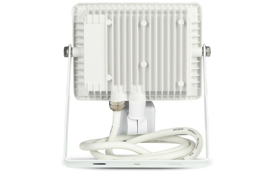 HLW LED LED Construction Lamp 30W with Sensor - Warm White 3000K - Matte White, IP65 LED Construction Lamp & Wall Lamp with Sensor HLW LED LED Construction Lamp 30W with Sensor - Warm White 3000K - Matte White, IP65 LED Construction Lamp & Wall Lamp with Sensor