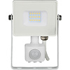 LED Bouwlamp 10W met Sensor - Warm Wit 3000K - Mat Wit LED Bouwlamp 10W met Sensor - Warm Wit 3000K - Mat Wit