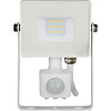 LED Bouwlamp 10W met Sensor - Natuurlijk Wit 4000K Mat Wit LED Bouwlamp 10W met Sensor - Natuurlijk Wit 4000K Mat Wit