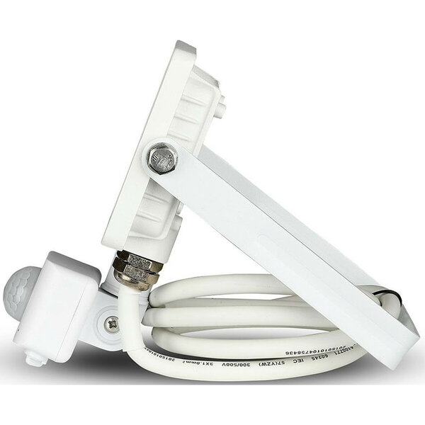 HLW LED LED Bouwlamp 10 Watt met Sensor - Natuurlijk Wit 4000K Mat Wit Aluminium HLW LED LED Bouwlamp 10 Watt met Sensor - Natuurlijk Wit 4000K Mat Wit Aluminium