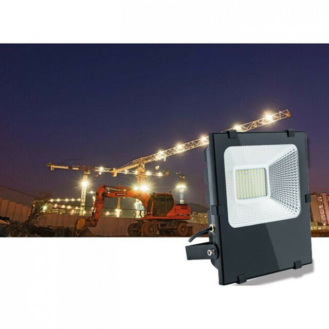 HLW LED LED Bouwlamp 300W - Waterdicht IP65, Koud Wit 6000K, Robuust & Waterdicht
