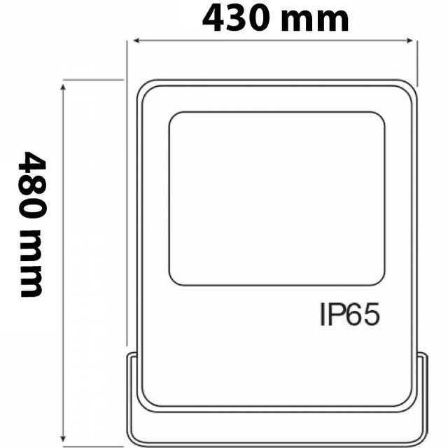 HLW LED Waterdichte LED Bouwlamp 400W met IP65 & Koud Wit 6000K Licht