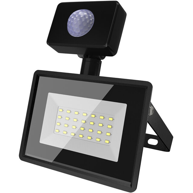 LED Breedstraler met Sensor - Waterdicht IP65 - Neutraal Wit 20W Buitenverlichting
