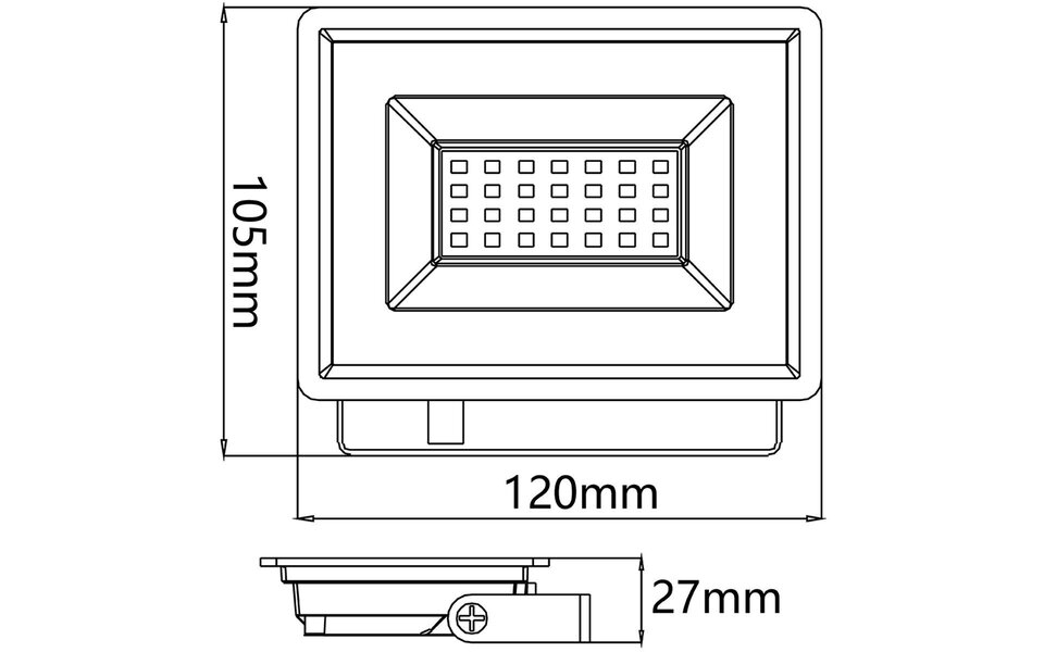 Velvalux Velvalux Glowlit LED Bouwlamp - Waterdicht IP65, Koud Wit 6000K, Flikkervrij & Modern Design