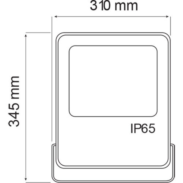 HLW LED LED Construction Lamp 200W - White Floor Lamp Waterproof IP65 with Cool White 6000K Light