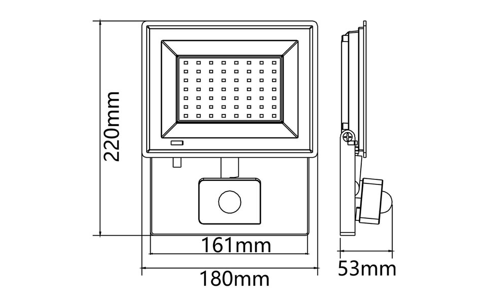 Velvalux LED Construction Lamp & LED Wall Lamp with Sensor - Waterproof IP65 - Cool White 6500K Velvalux LED Construction Lamp & LED Wall Lamp with Sensor - Waterproof IP65 - Cool White 6500K
