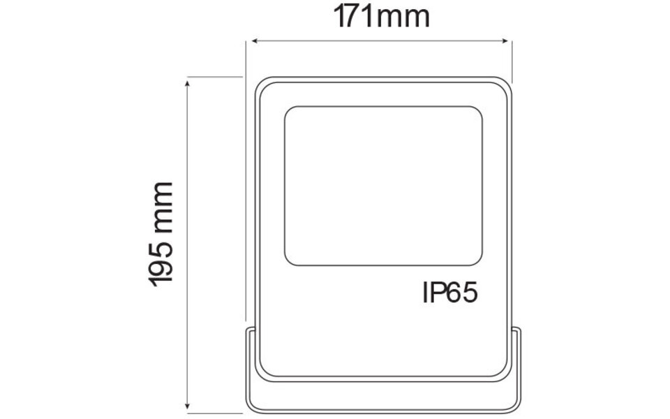 HLW LED LED Construction Lamp 30W - White, Waterproof LED Lamp IP65 Cool White 6000K