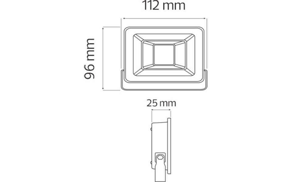 HLW LED Waterdichte LED Bouwlamp 10W - Helder Koud Wit 6000K, IP65