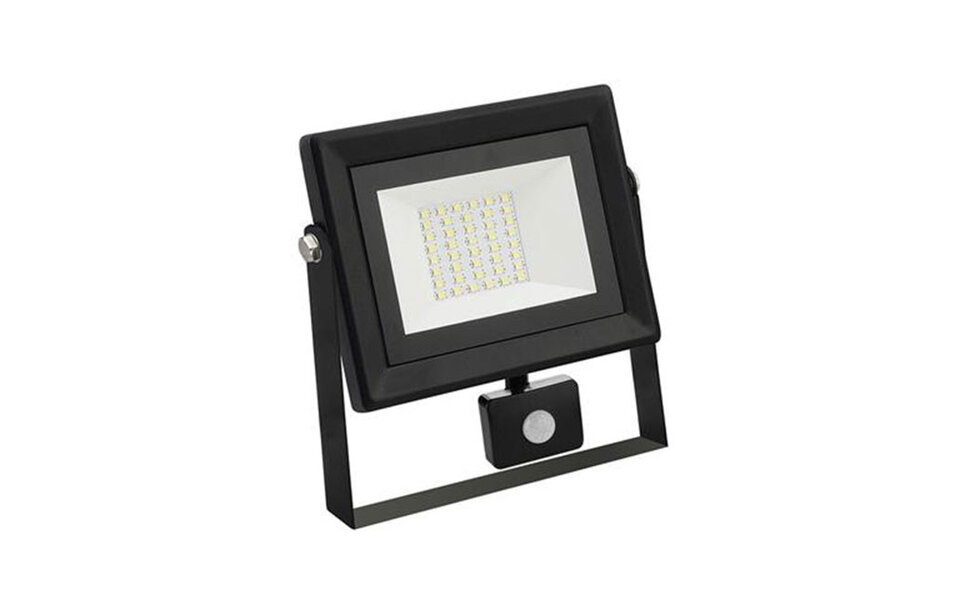 HLW LED LED Bouwlamp 30W met Sensor - Waterdichte LED Bouwlamp & Wandlamp, Koud Wit 6000K IP65