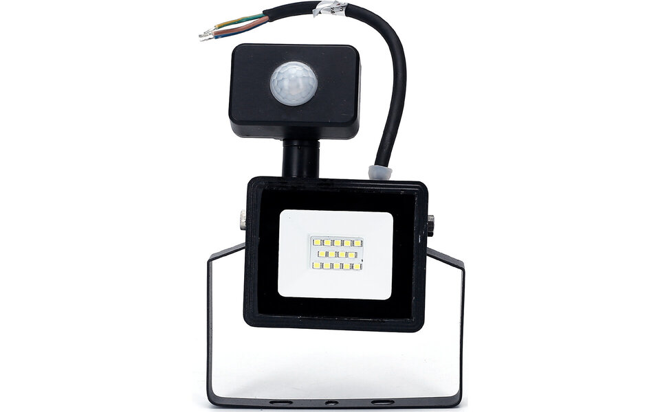 HLW LED LED Construction Lamp & Wall Lamp with Sensor - Waterproof IP65, Cool White 6000K, Black & White