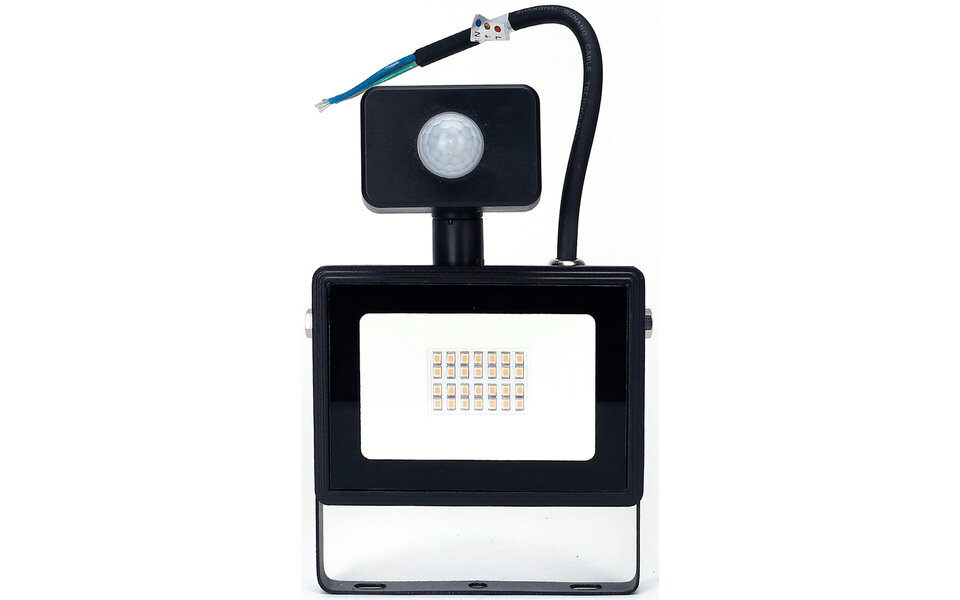 HLW LED LED Bouwlamp 20W met Sensor - Waterdichte Zwarte & Witte LED Bouwlamp IP65 HLW LED LED Bouwlamp 20W met Sensor - Waterdichte Zwarte & Witte LED Bouwlamp IP65