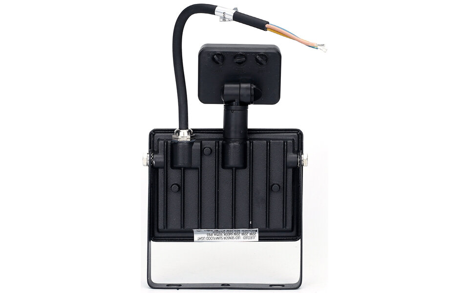 HLW LED LED Construction Lamp & Wall Lamp with Sensor, Waterproof IP65, Cool White 6000K, Black & White