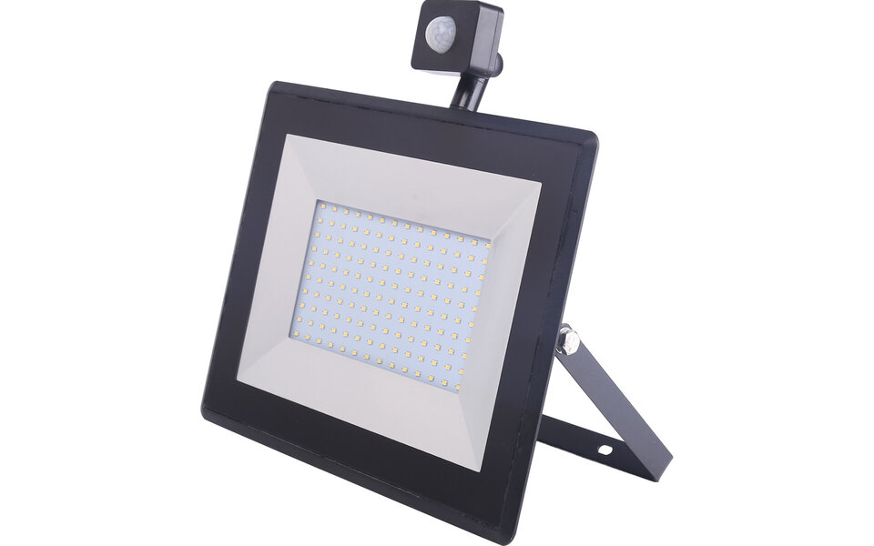 HLW LED LED Bouwlamp, Zwarte & Witte Wandlamp met Sensor, IP65 Waterdicht, Koud Wit 6000K