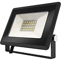 LED Construction Lamp 20W - Matte Black & White, Waterproof IP65, Neutral White Light