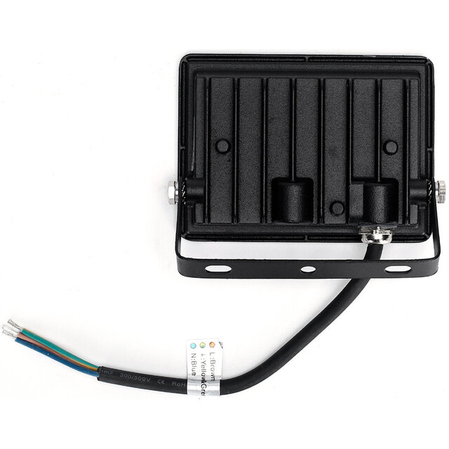 HLW LED Waterdichte LED Bouwlamp 20W - Mat Zwart & Wit - IP65, Koud Wit 6000K Licht HLW LED Waterdichte LED Bouwlamp 20W - Mat Zwart & Wit - IP65, Koud Wit 6000K Licht